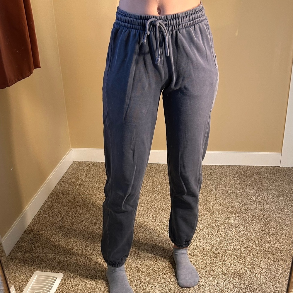 Well worn tall Blue Jogger Pants